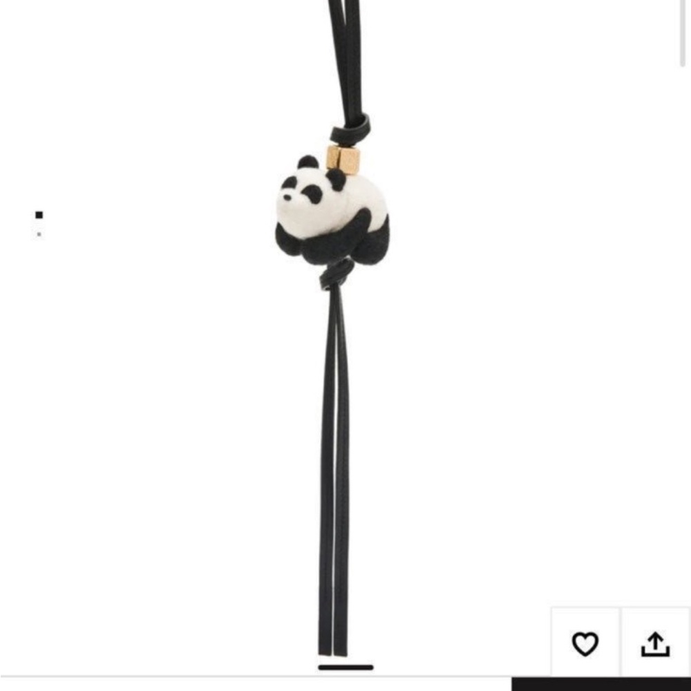 Loewe Black and White Panda Charm